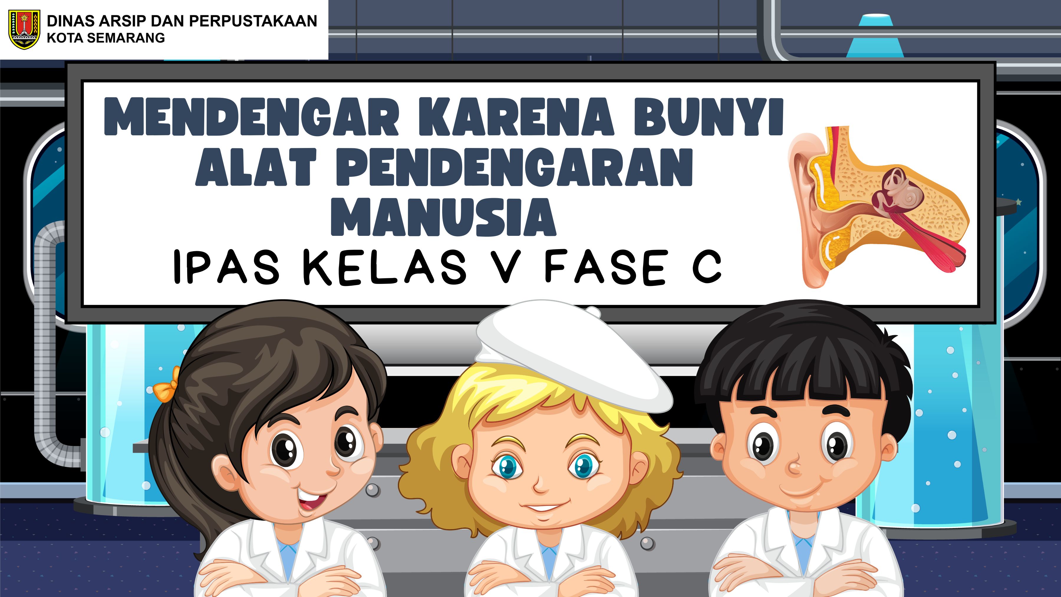 SD IPA Kelas V Fase C : Mendengar Karena Bunyi Alat Pendengaran Manusia